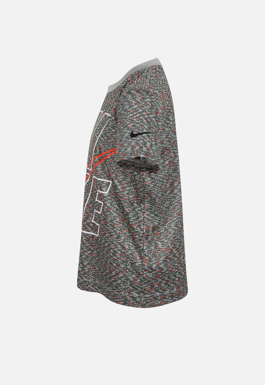 Nike - Nkb nike stacked tee - light smoke grey