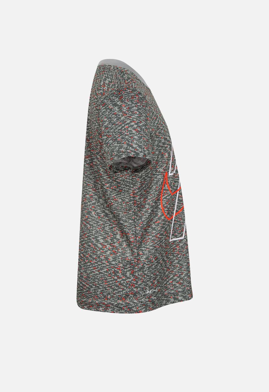Nike - Nkb nike stacked tee - light smoke grey