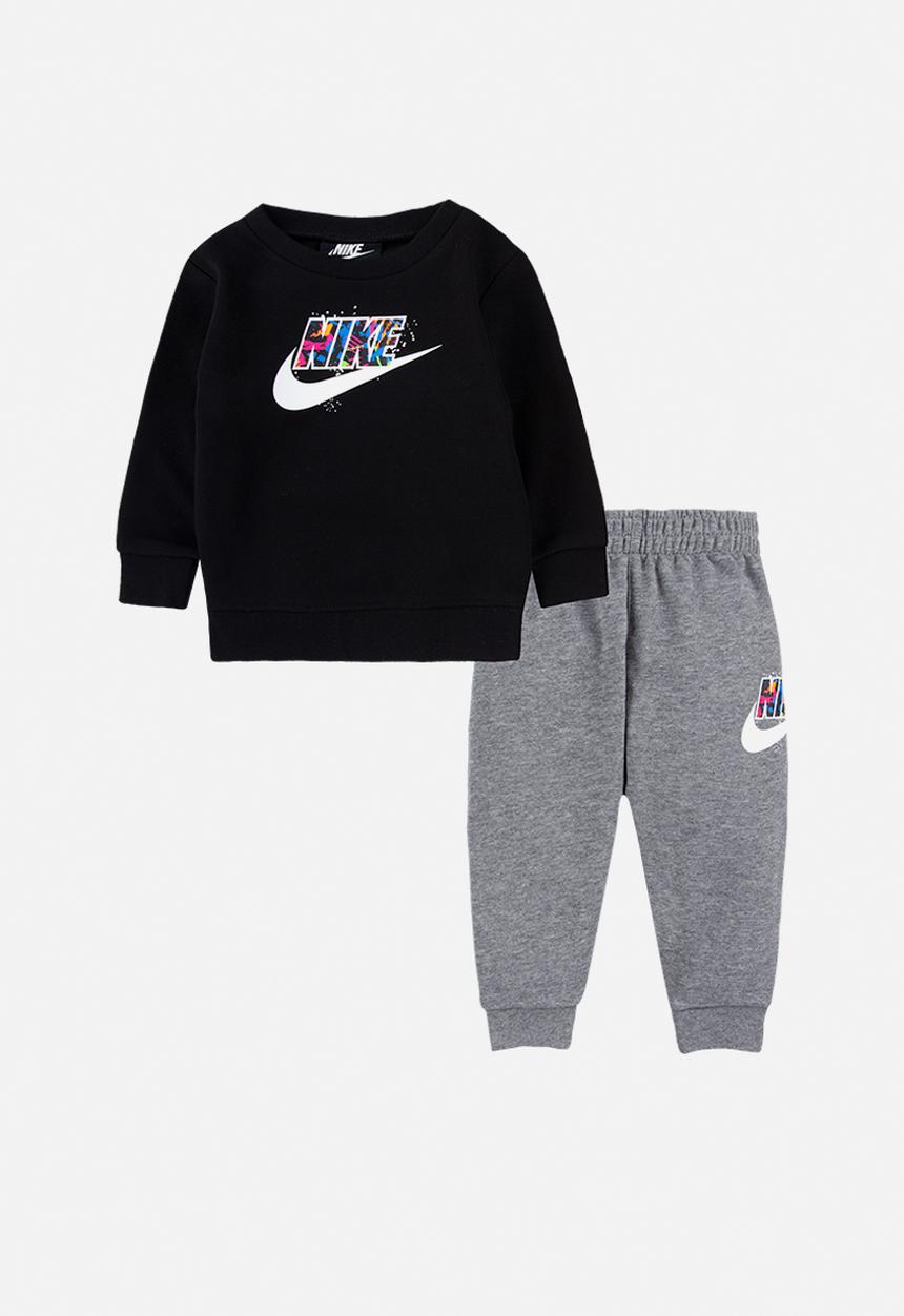 Nike - Nkb b nsw thrill crew pant set - carbon heather