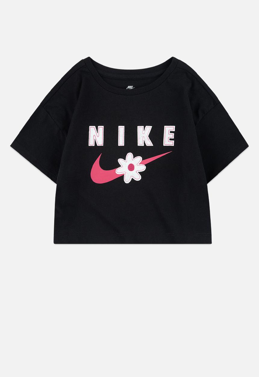 Nike - Nike girls sport daisy boxy top - black