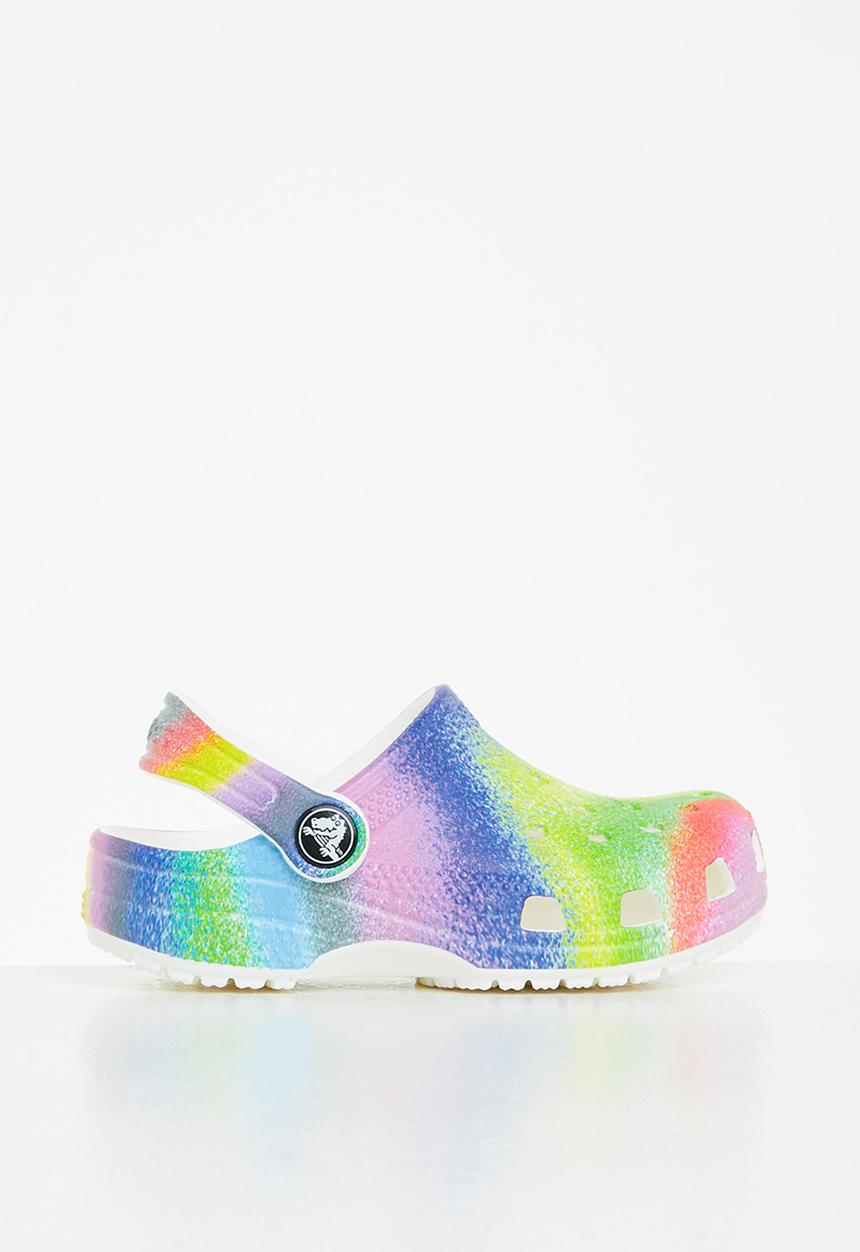 Crocs - Classic spray dye clog t - white & multi
