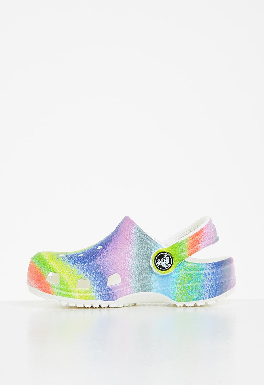Crocs - Classic spray dye clog t - white & multi