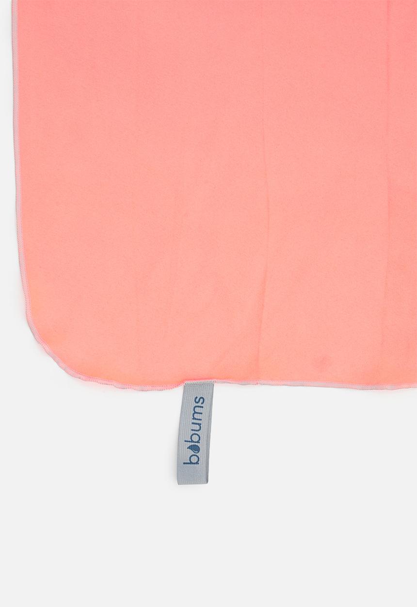 Bobums - Gym towel with zip set of 2 - coral  & navy