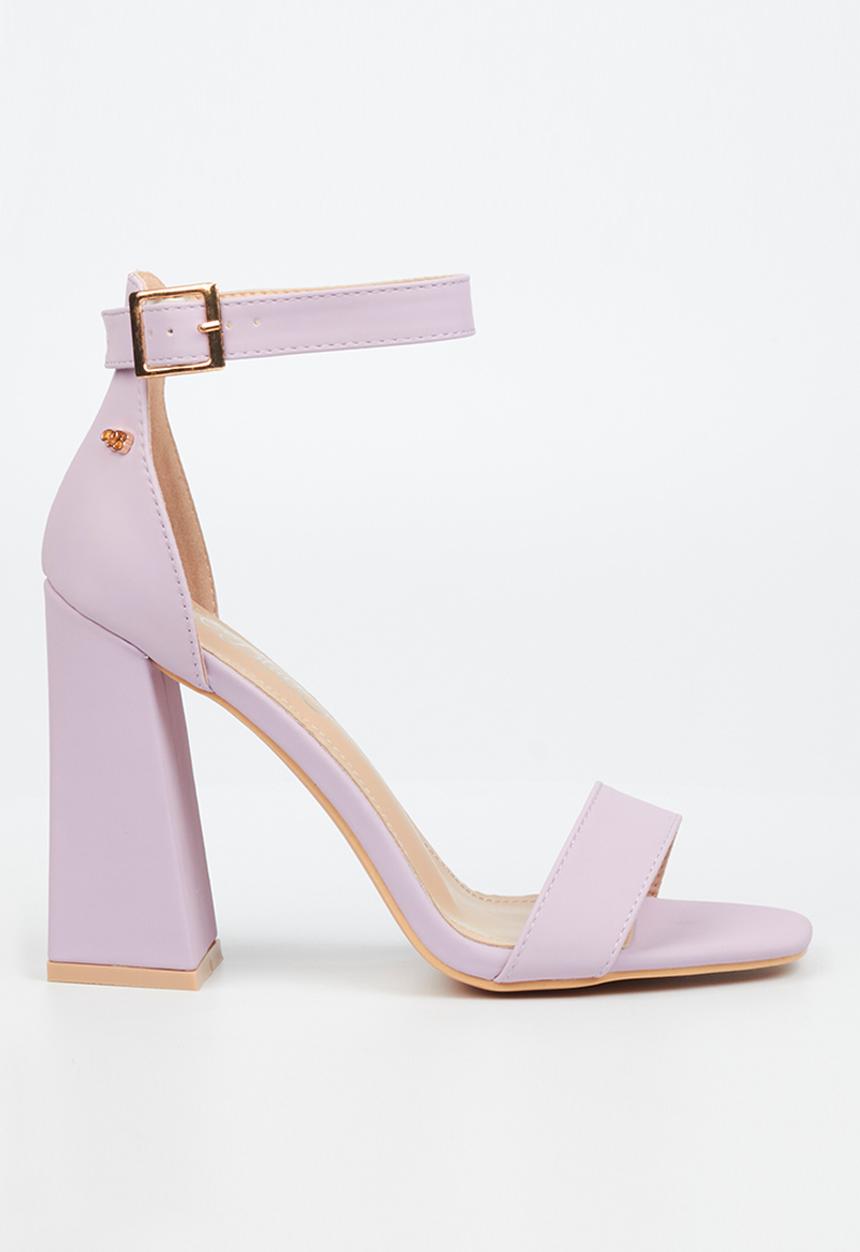 Miss Black - Senza1 block heel - lilac