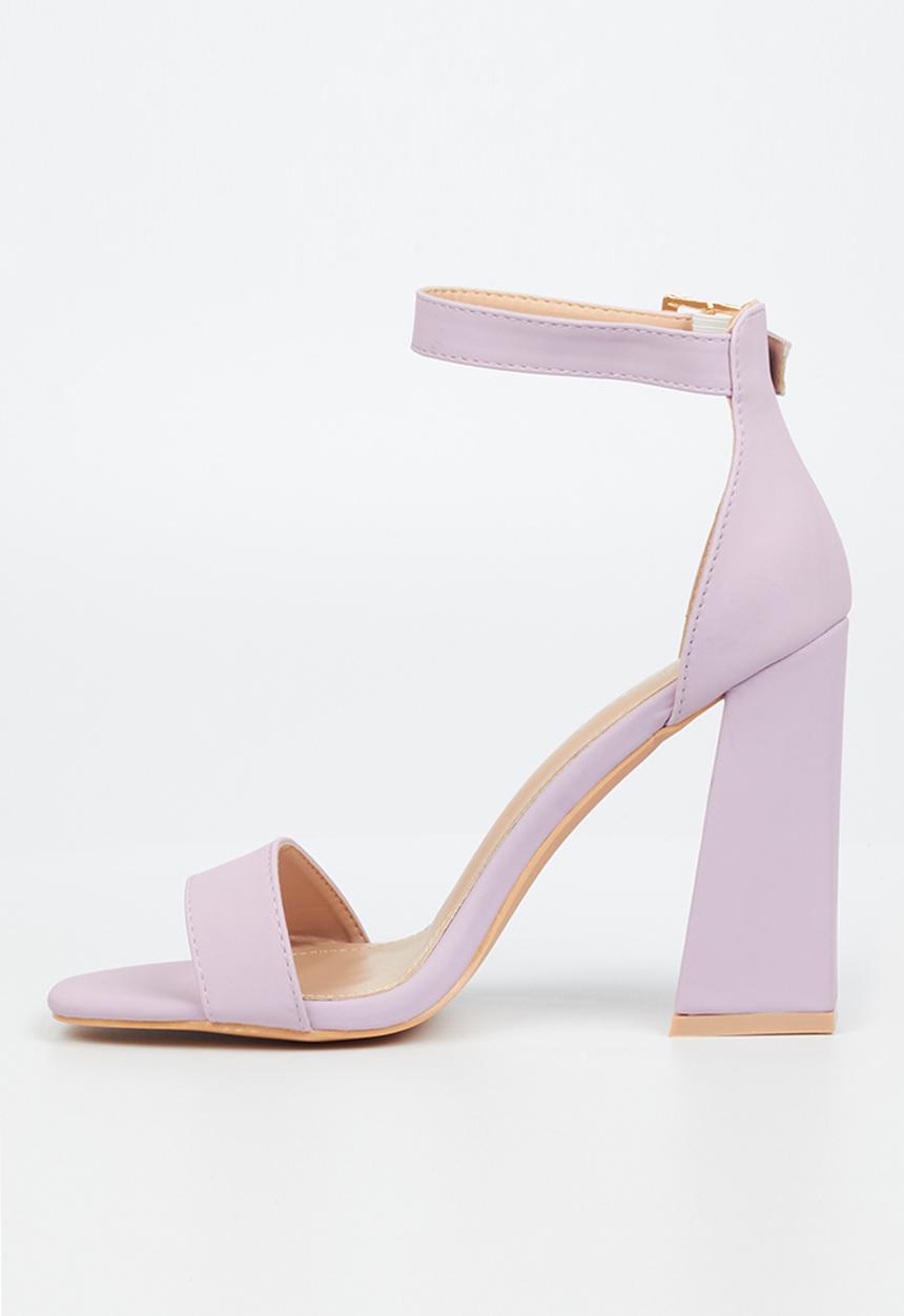 Miss Black - Senza1 block heel - lilac