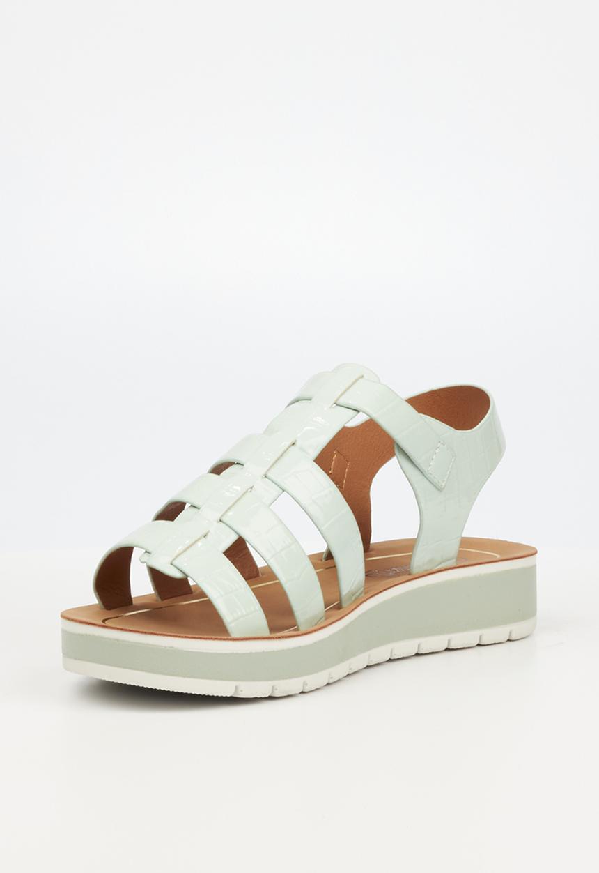 Butterfly Feet - Emmie 1 ankle tie sandal - mint