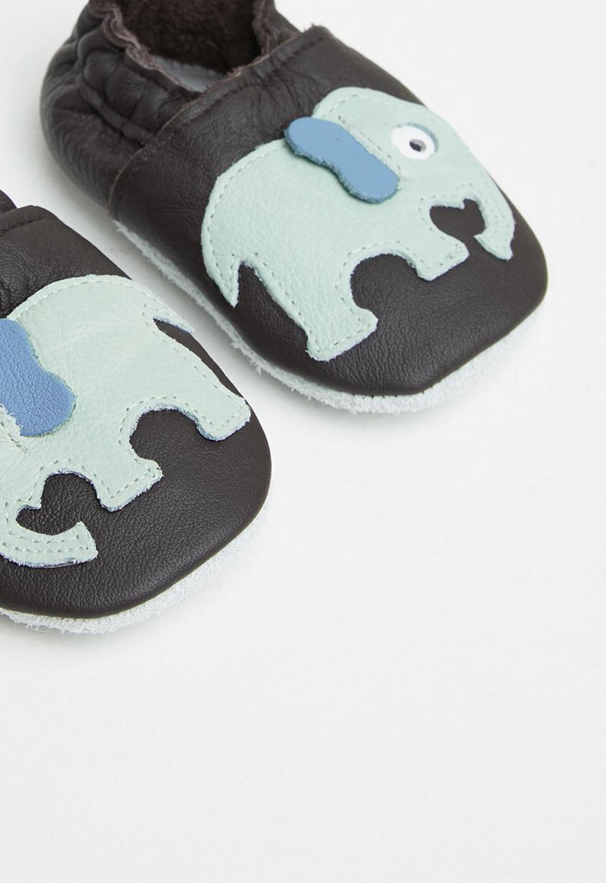 Pitta-Patta Shoes - Ellie leather boys shoes - brown
