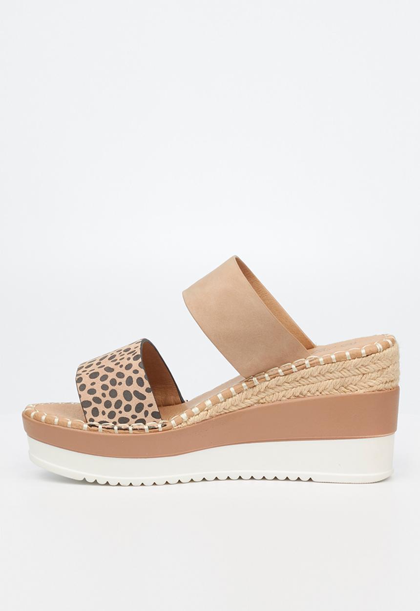 Miss Black - Wild2 mule wedge heel - neutral