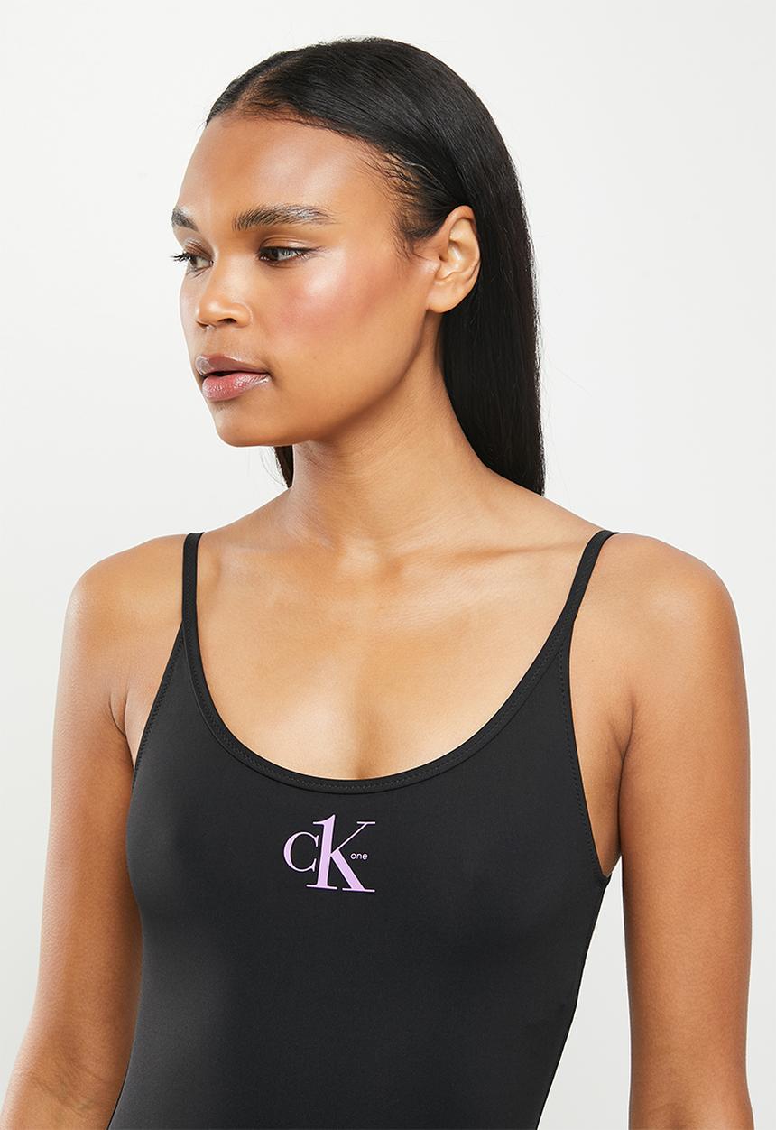 Calvin Klein - Ck scoop back one piece - black