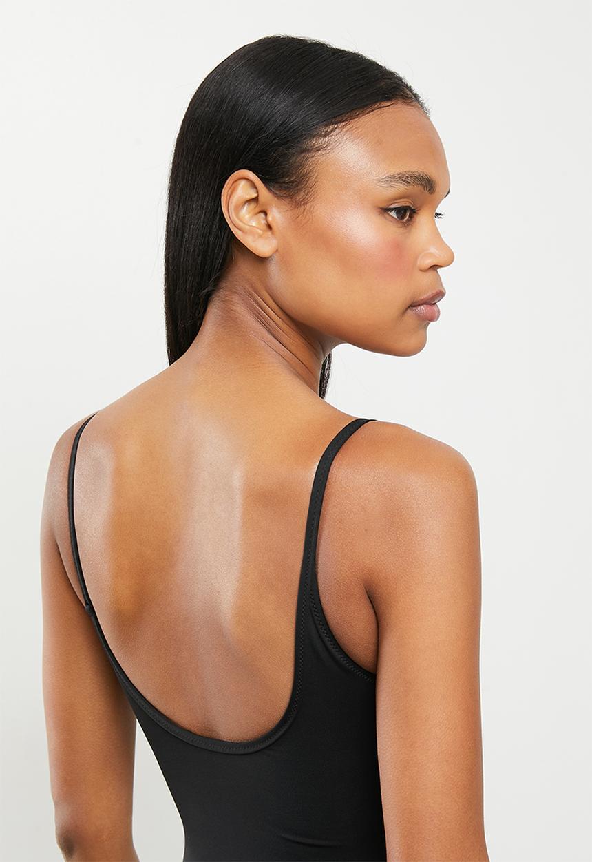 Calvin Klein - Ck scoop back one piece - black