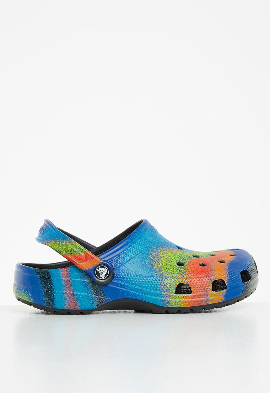 Crocs - Classic spray dye clog - black & multi
