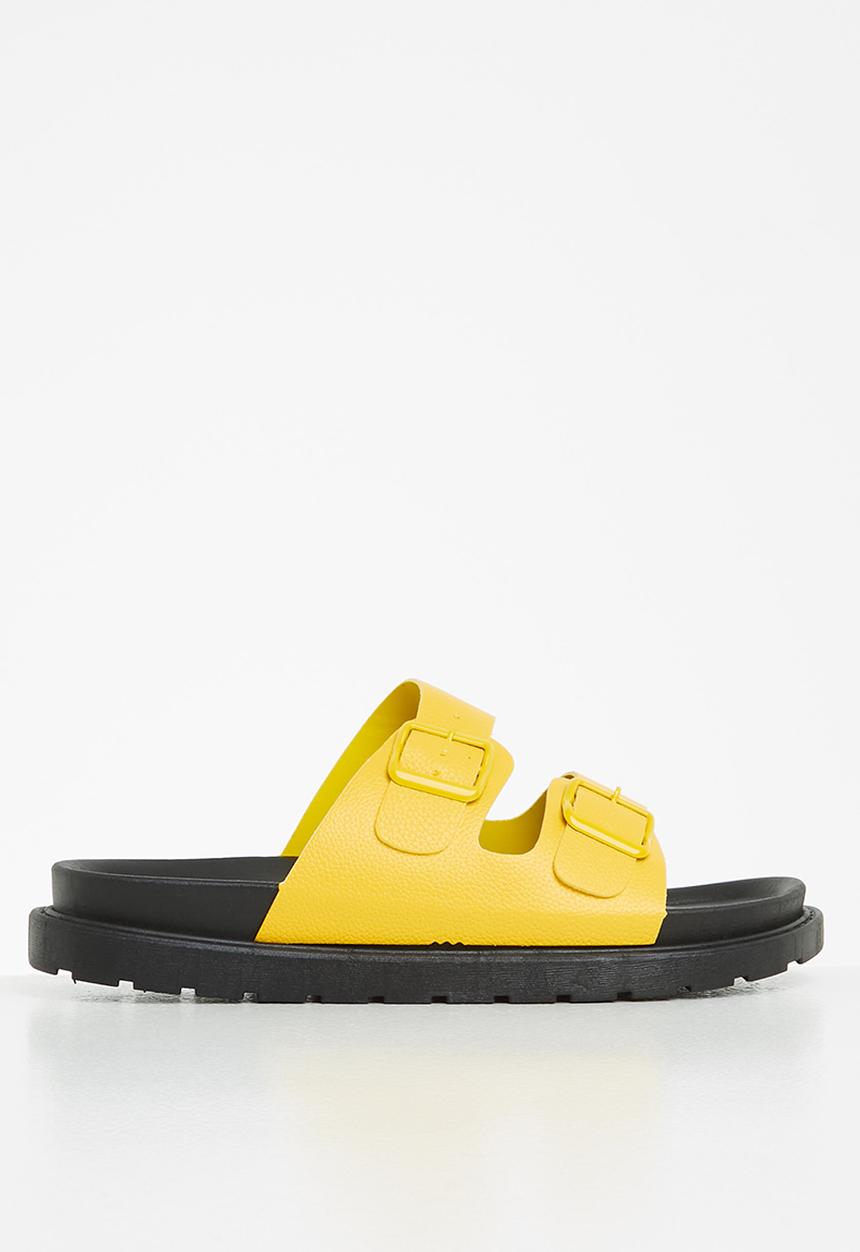 Madison® - Crystal double buckle slide - yellow
