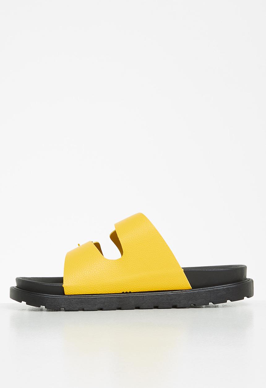 Madison® - Crystal double buckle slide - yellow