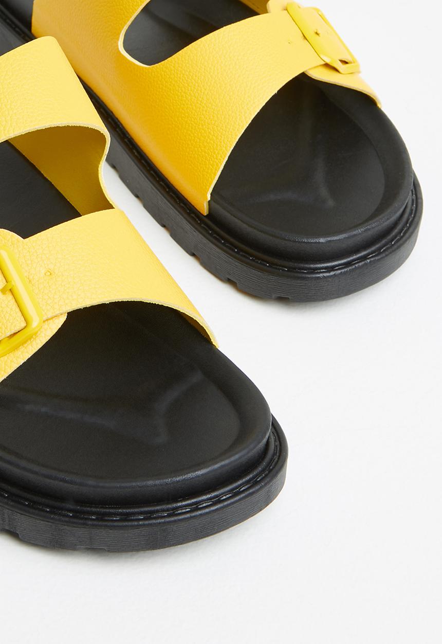 Madison® - Crystal double buckle slide - yellow