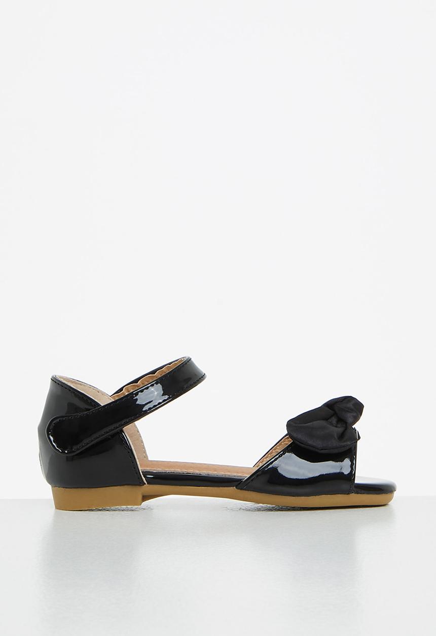 Pop Candy - Girls sandal with bow - black