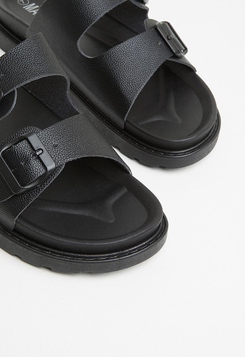 Madison® - Crystal double buckle slide - black
