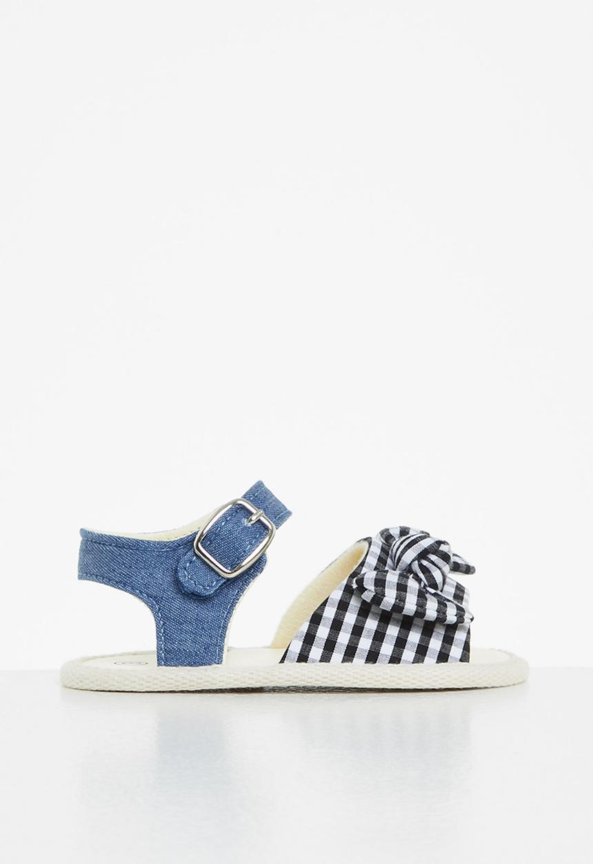 Pop Candy - Baby check sandal - blue