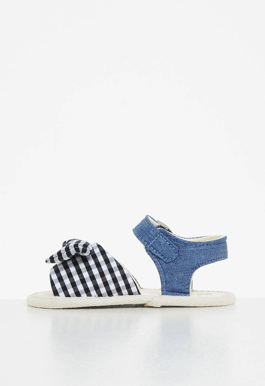 Pop Candy - Baby check sandal - blue