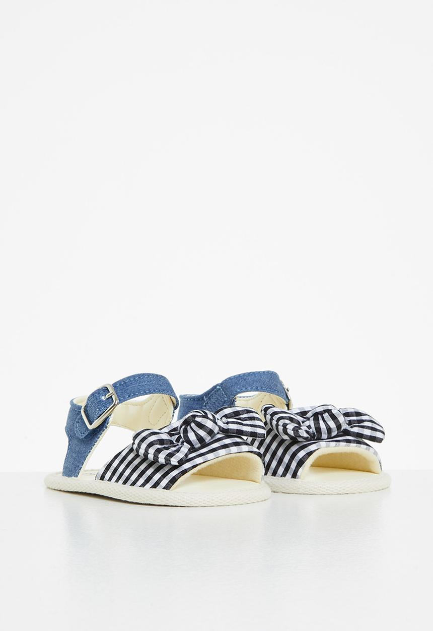Pop Candy - Baby check sandal - blue