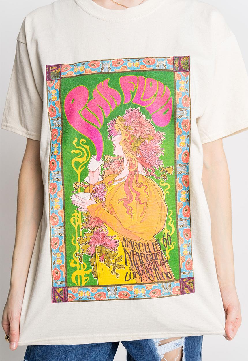 Daisy Street - Pink floyd tee - natural