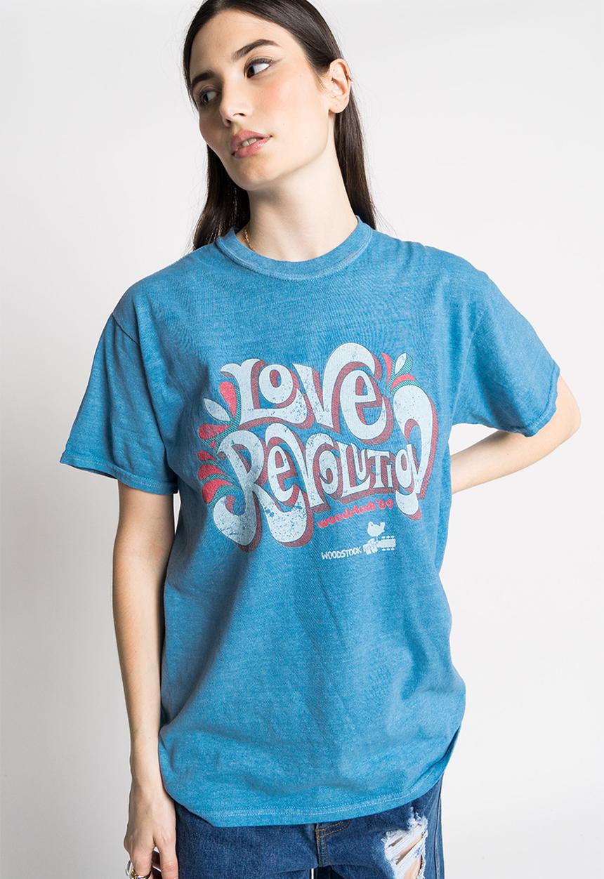 Daisy Street - Woodstock tee - washed blue