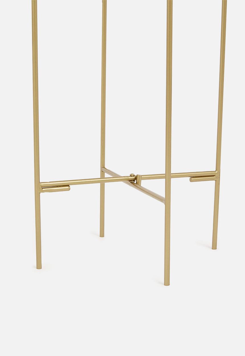 H&S - Vine standing planter - gold