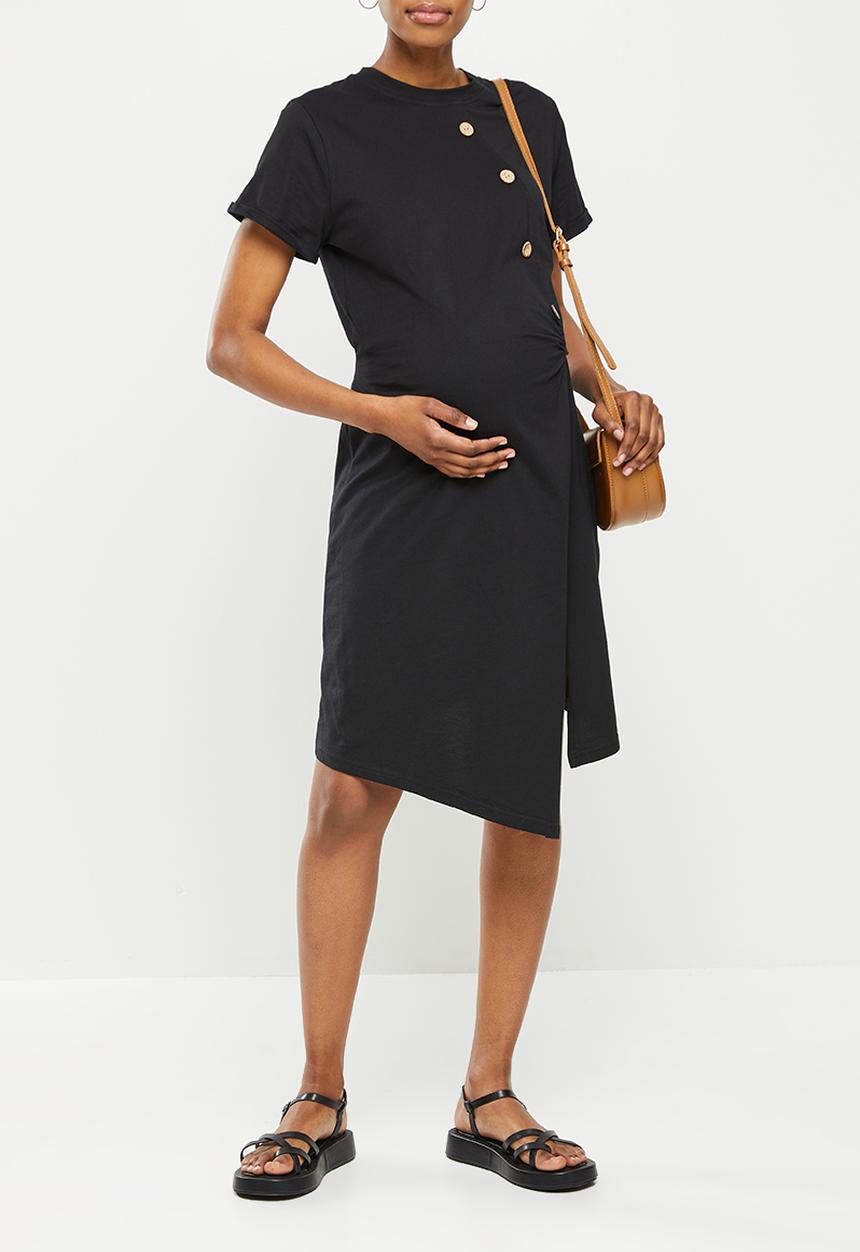 dailyfriday - Maternity tie back dress - black