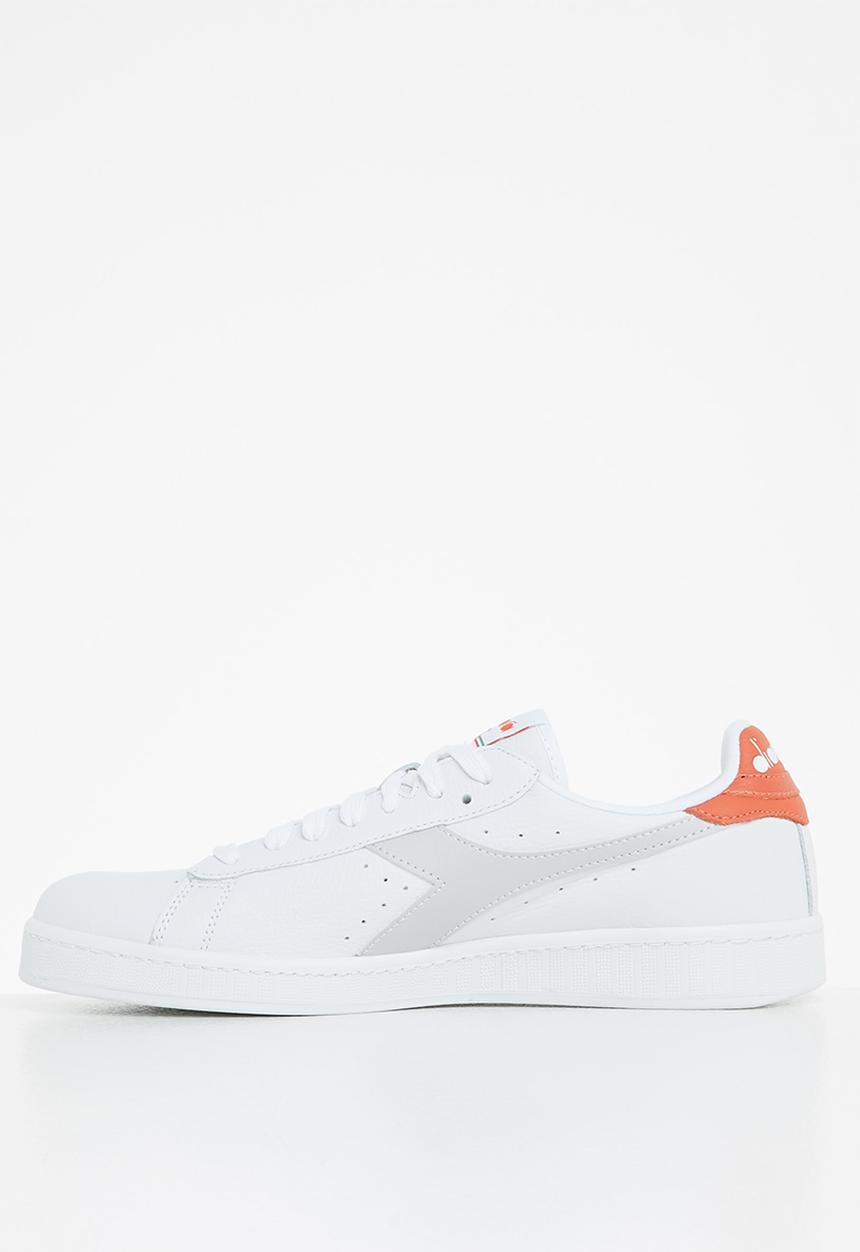 Diadora - Game l low - white/tigerlilly