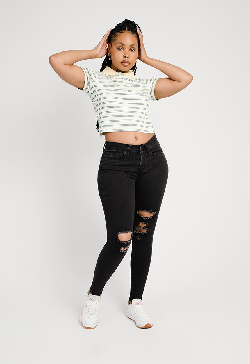 Levi’s® - Curvy super skinny - black pond