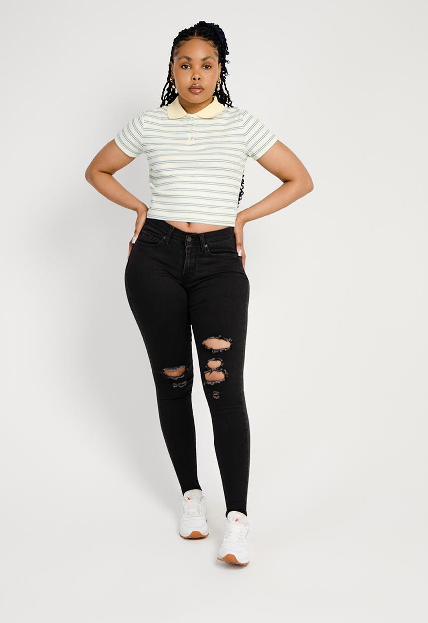 Levi’s® - Curvy super skinny - black pond