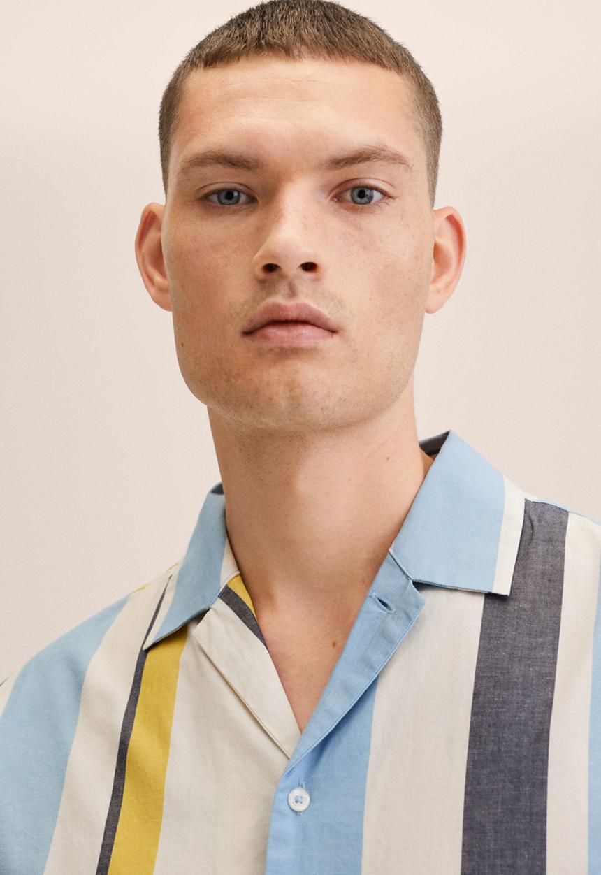 MANGO - Shirt . belinho - beige