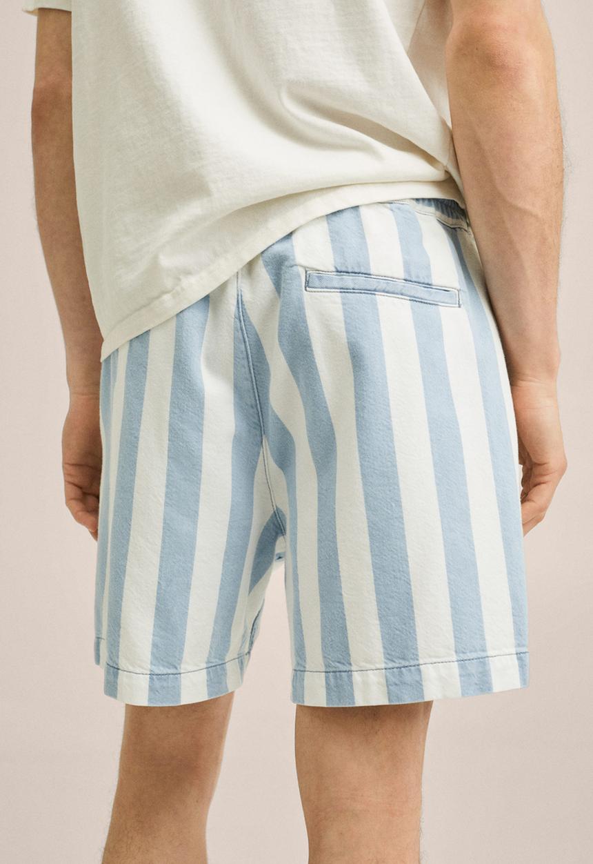 MANGO - Parasol bermuda shorts - blue