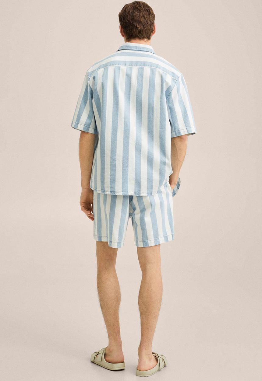 MANGO - Parasol bermuda shorts - blue