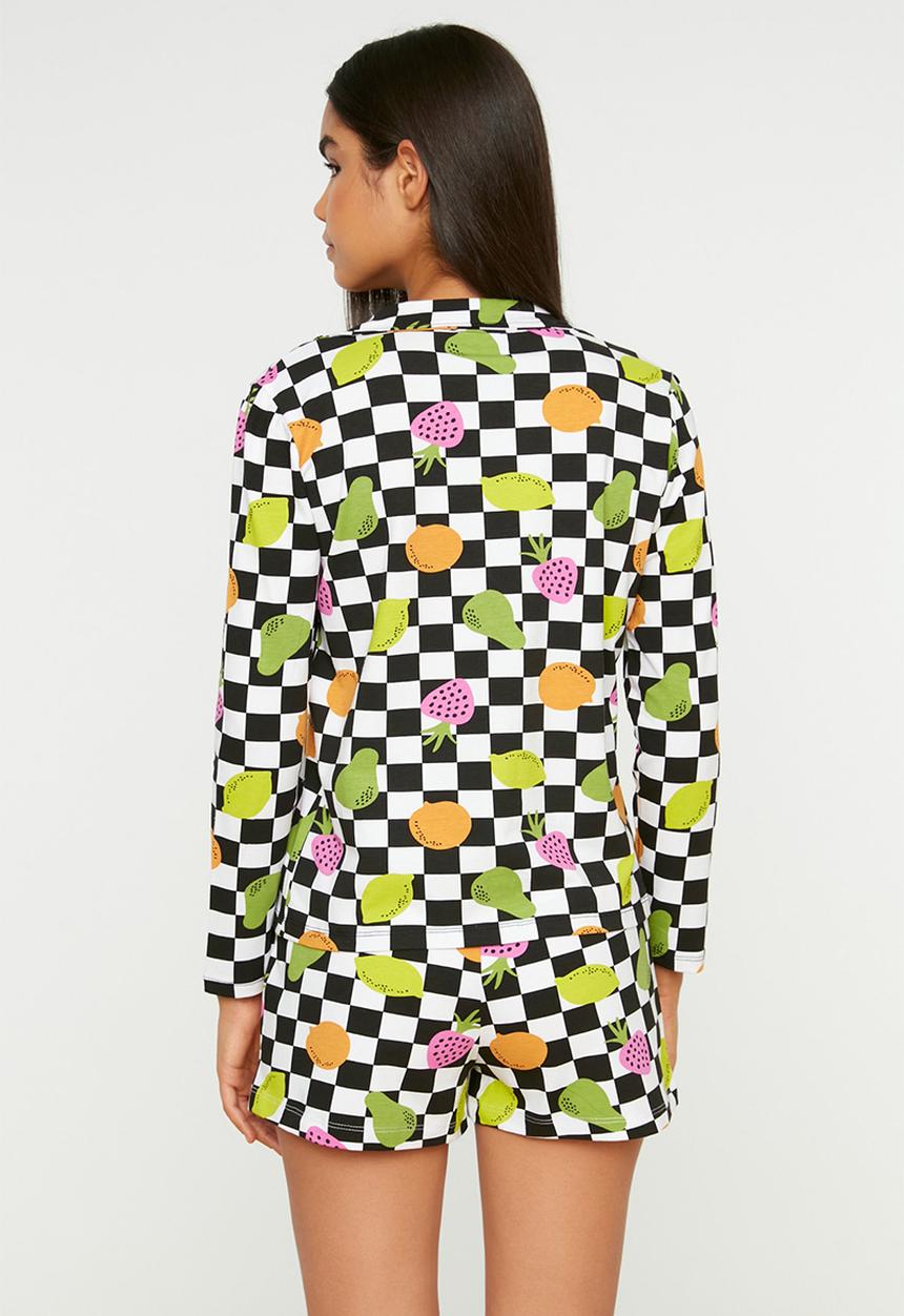Trendyol - Checker print pyjama set - multi