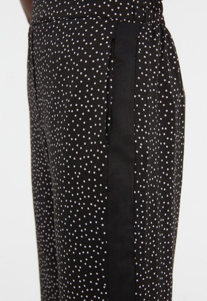 Trendyol - Polka dot trousers - black
