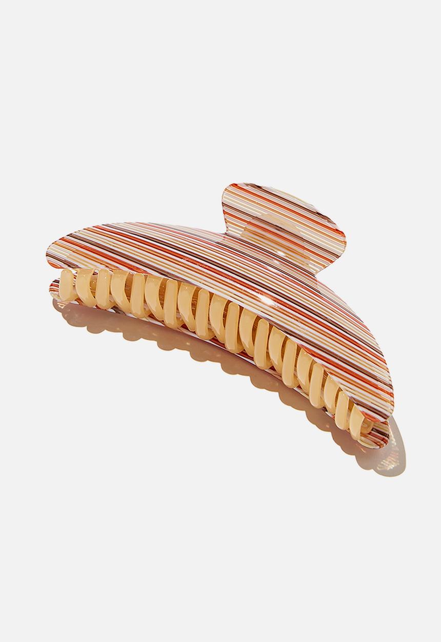 Rubi - Isla hair claw - vintage brown stripe