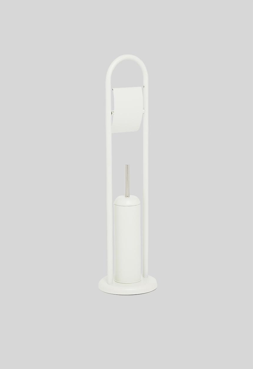 Bathroom Solutions - Toilet brush and holder - white