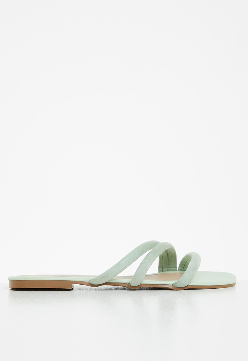 edit - Bethany puffy strap sandal - sage