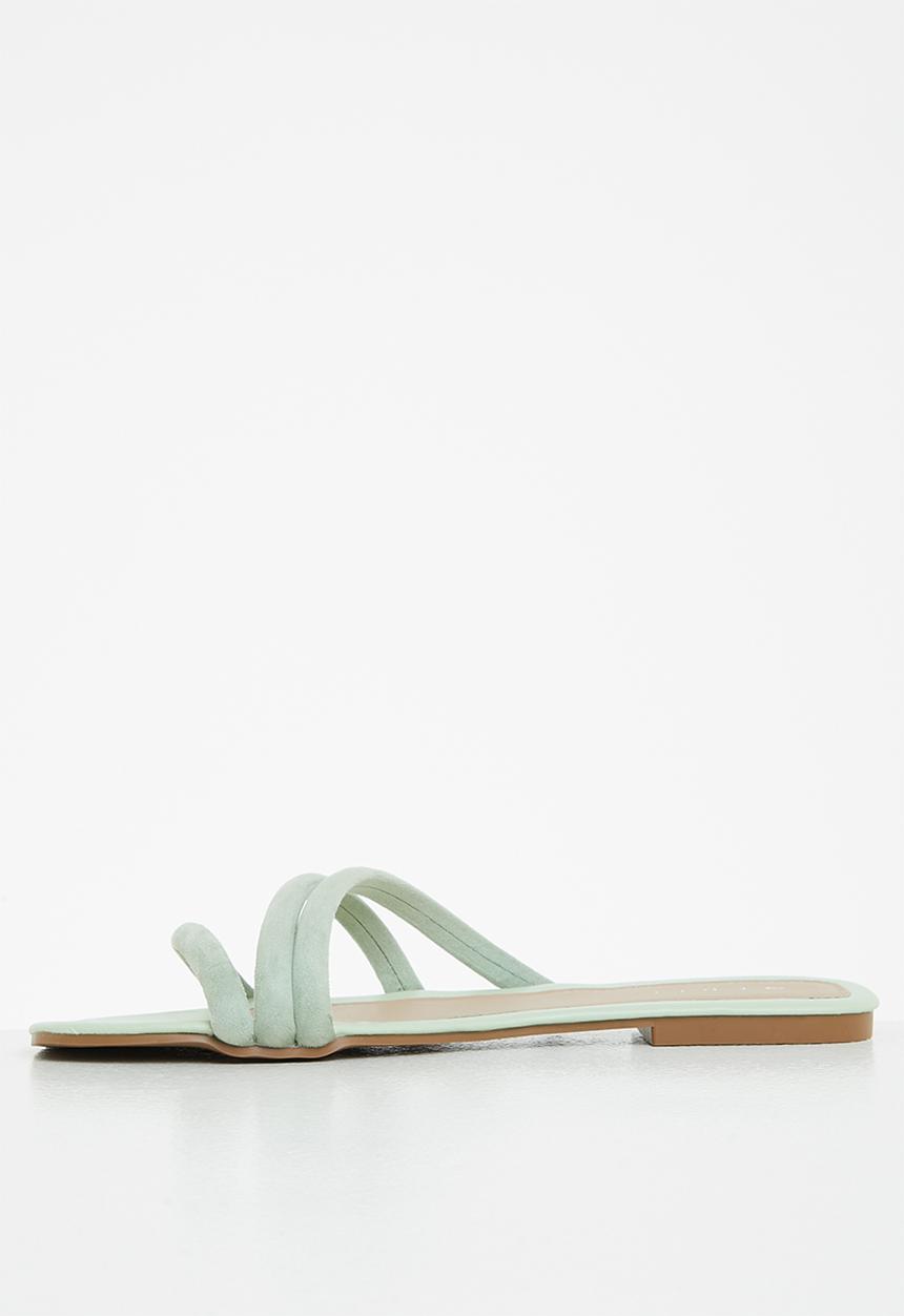 edit - Bethany puffy strap sandal - sage