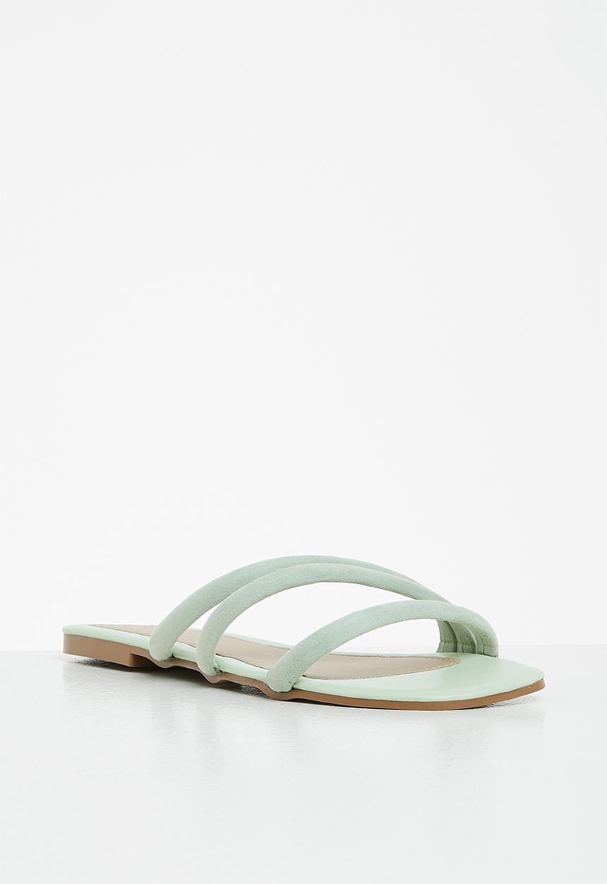 edit - Bethany puffy strap sandal - sage