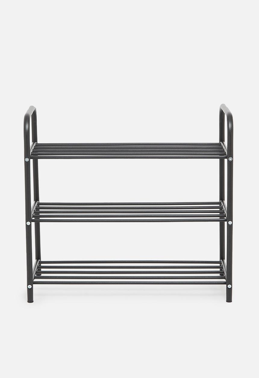 H&S - 3 Layer shoe rack - black