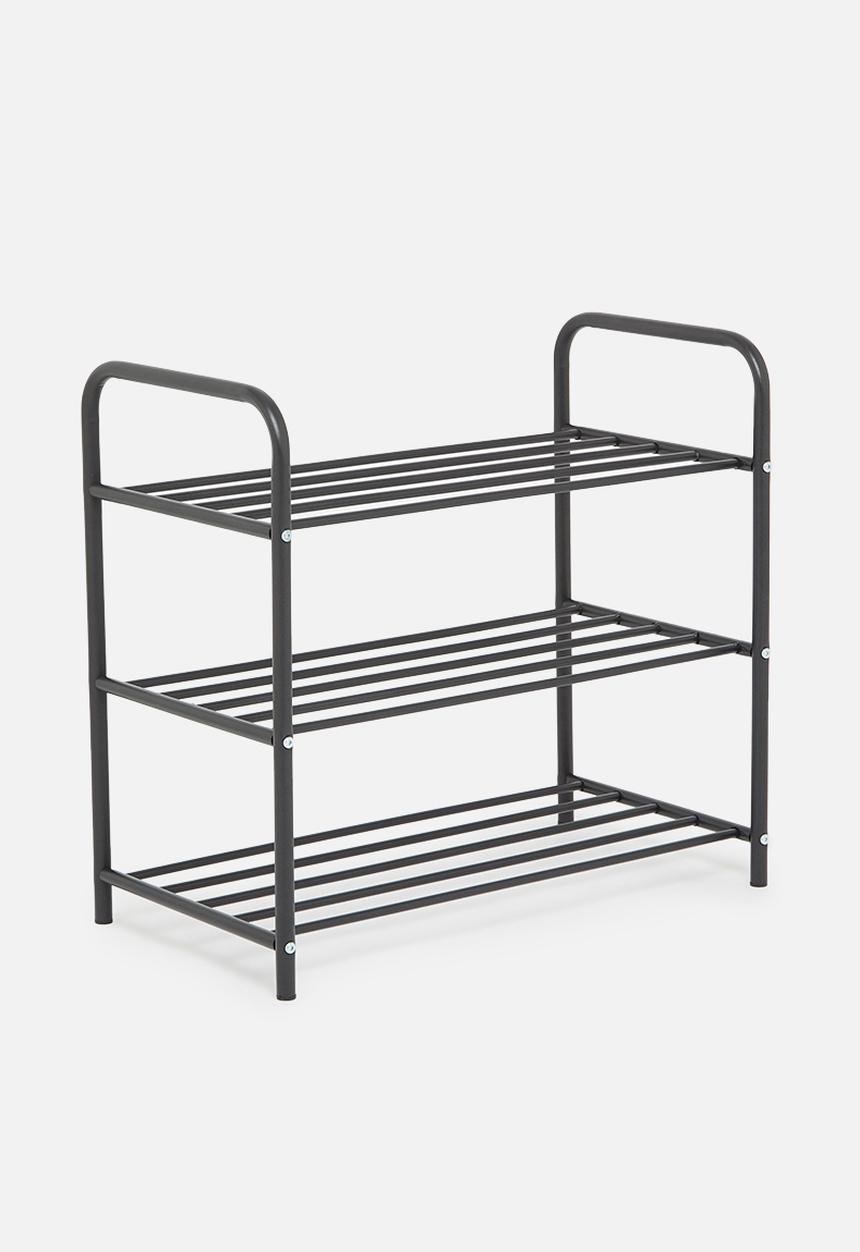H&S - 3 Layer shoe rack - black