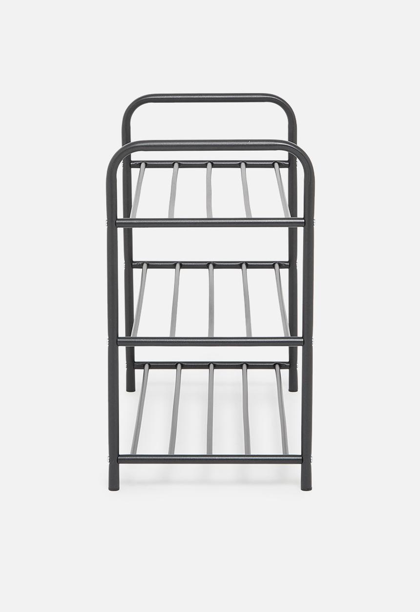 H&S - 3 Layer shoe rack - black
