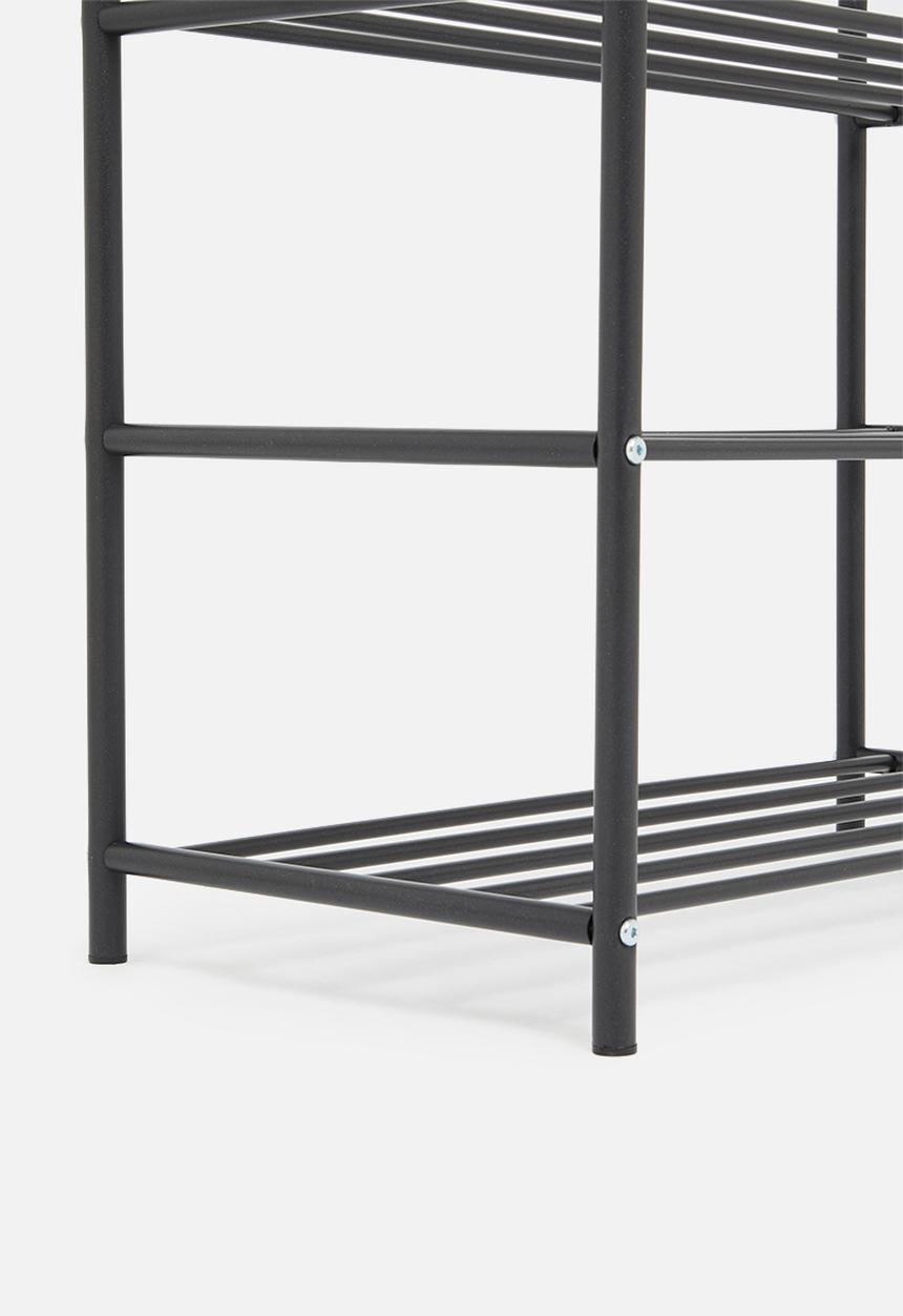 H&S - 3 Layer shoe rack - black
