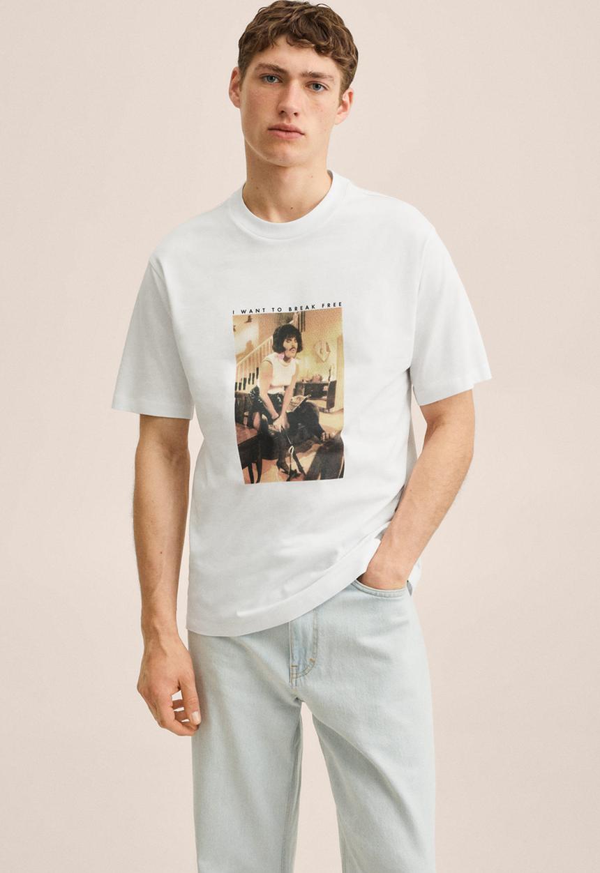 MANGO - Break free T-shirt - white