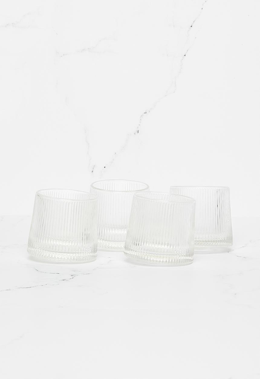 Sixth Floor - Nordic rocking whiskey glass-set of 4