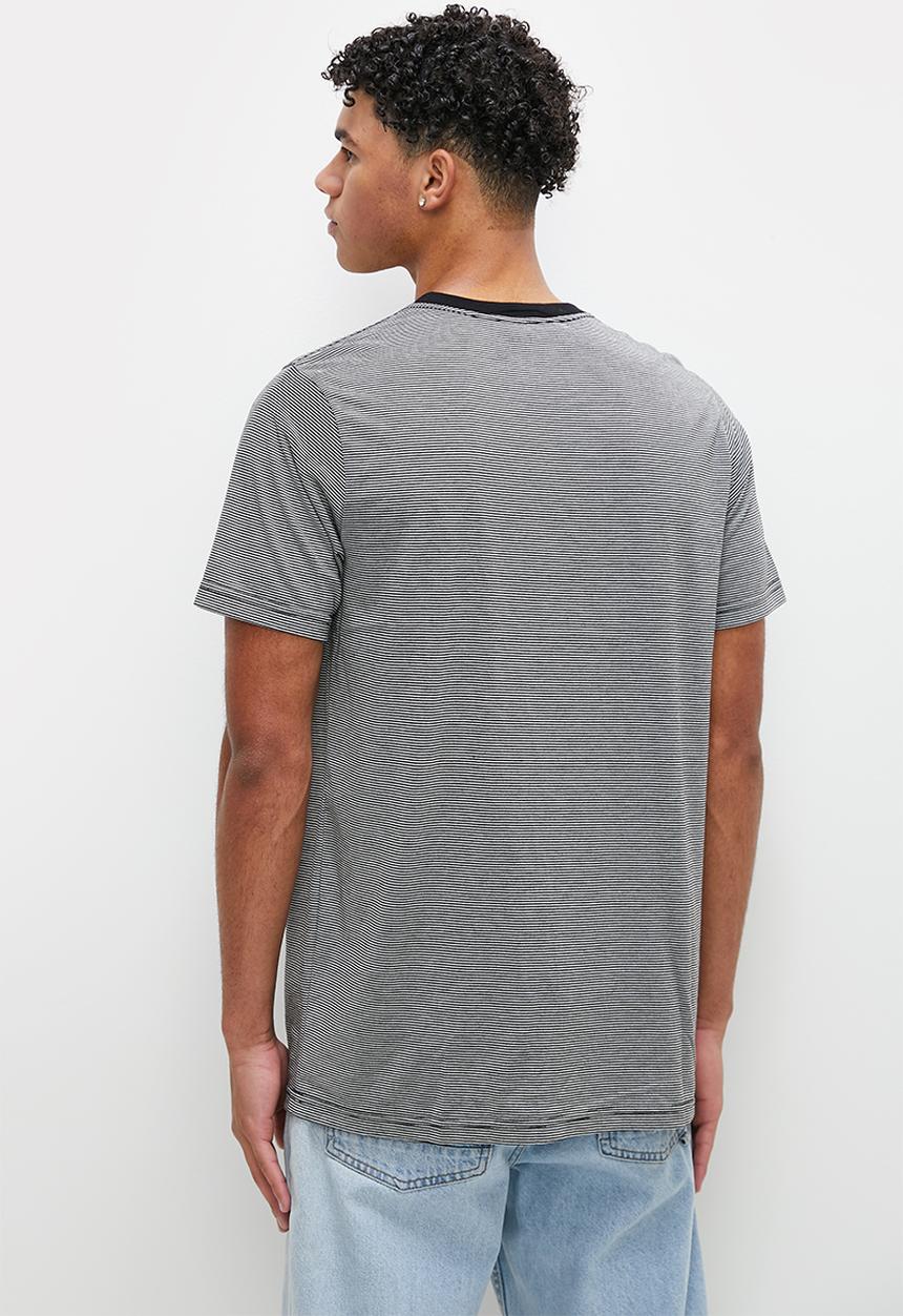 STYLE REPUBLIC - Stripe tee - black & white