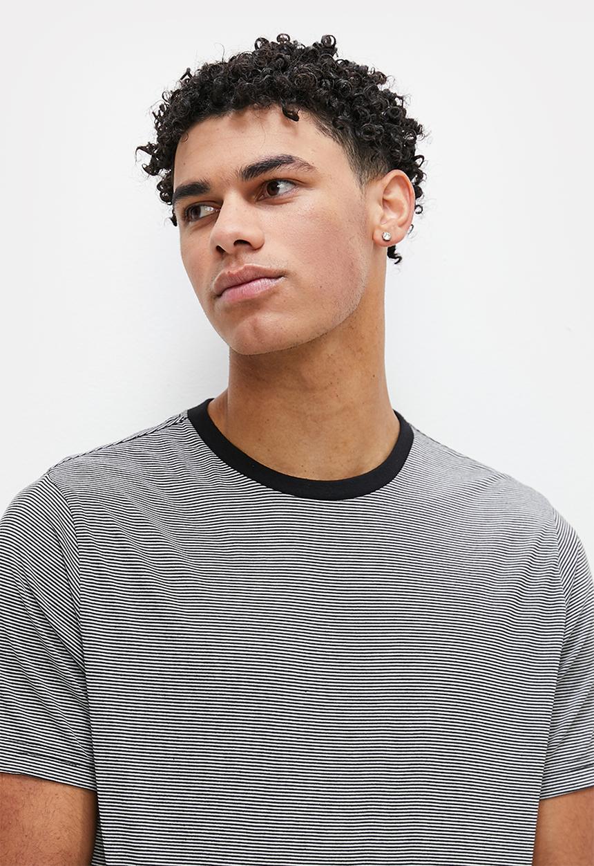 STYLE REPUBLIC - Stripe tee - black & white