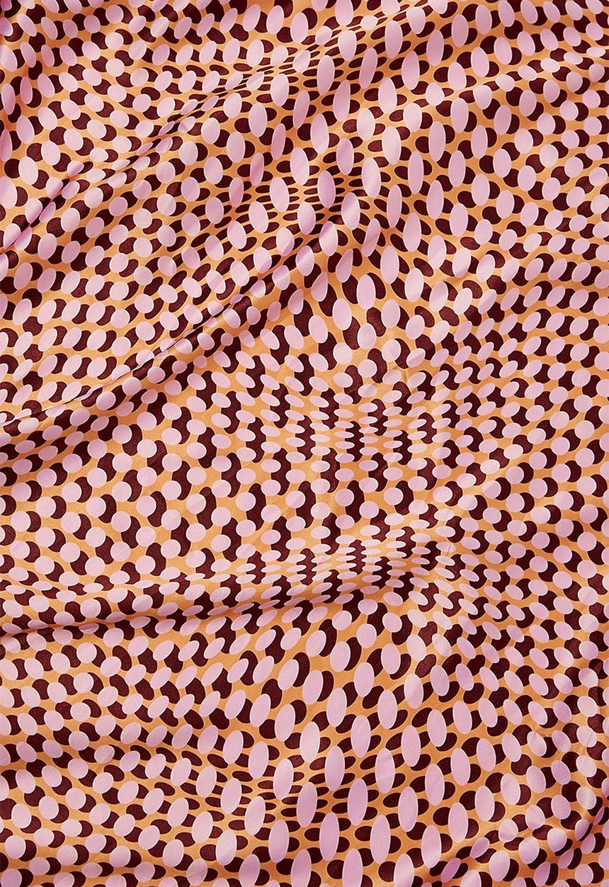 Rubi - Versatile scarf - sara radial wave pink