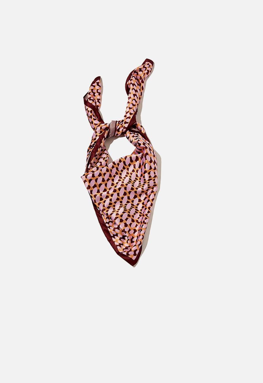 Rubi - Versatile scarf - sara radial wave pink